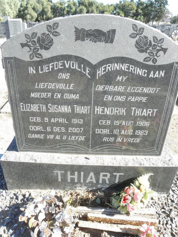 THIART Hendrik 1906-1963 &amp; Elizabeth Susanna 1913-2007