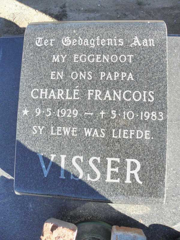 VISSER Charle Francois 1929-1983