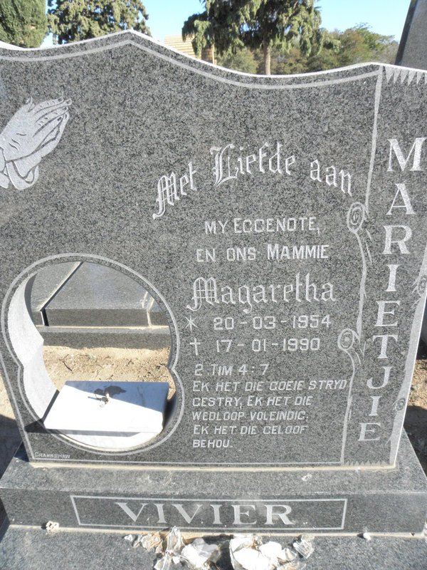 VIVIER Magaretha 1954-1990