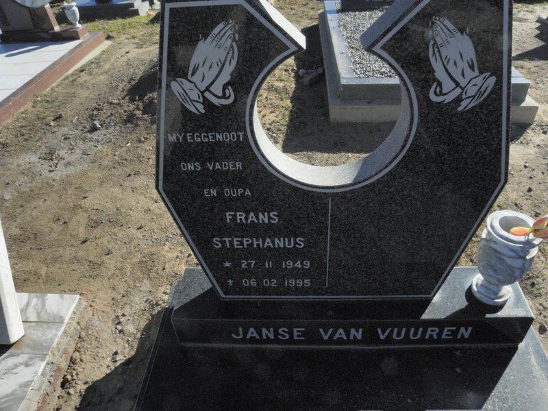VUUREN Frans Stephanus, Janse van 1949-1995