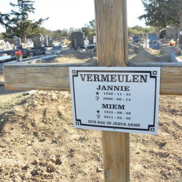 VERMEULEN Jannie 1940-2000 &amp; Miem 1941-2011