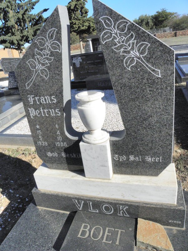 VLOK Frans Petrus 1939-1988