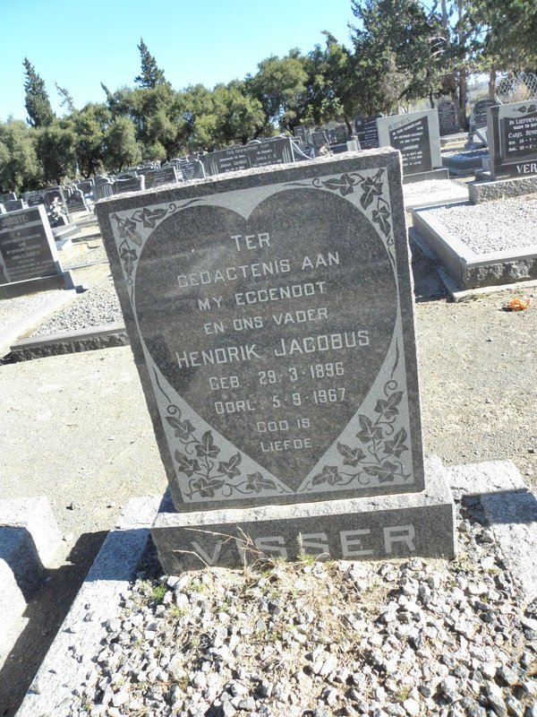 VISSER Hendrik Jacobus 1896-1967