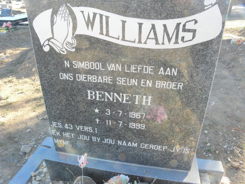 WILLIAMS Benneth 1967-1999