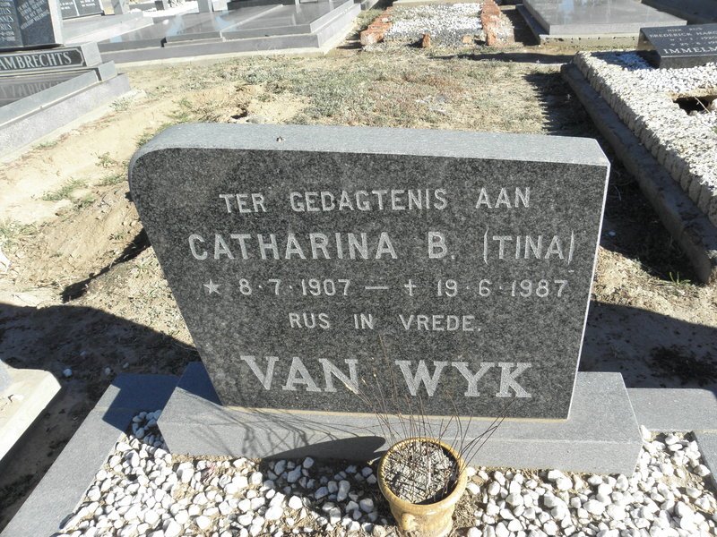 WYK Catharina B., van 1907-1987