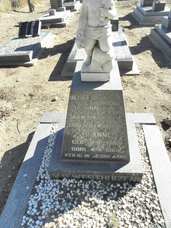 WESTHUIZEN Jeanne, v.d. 1968-1969