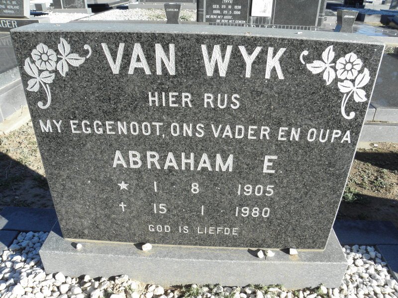 WYK Abraham E., van  1905-1980