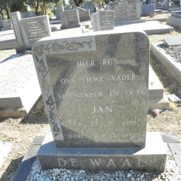 WAAL Jan, de 1899-1973