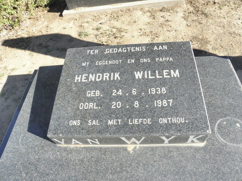 WYK Hendrik Willem, van 1938-1987
