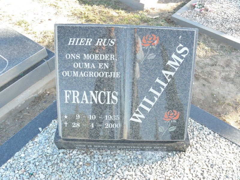 WILLIAMS Frances 1935-2000