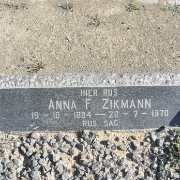 ZIKMANN Anna F. 1884-1970