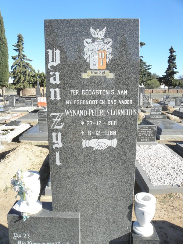 ZYL Wynand Peterus Cornelius, van 1918-1986
