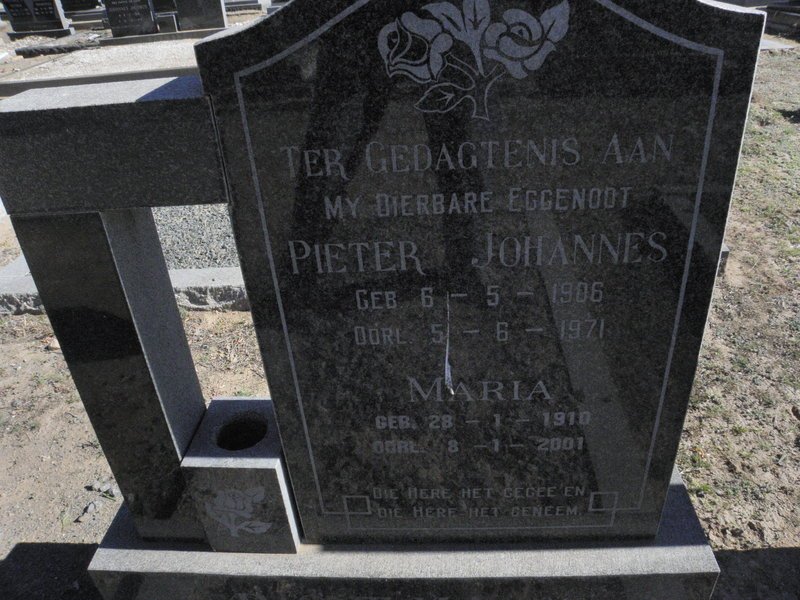 ? Pieter Johannes 1906-1971 &amp; Maria 1910-2001
