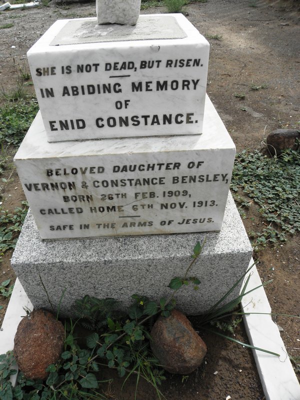 BENSLEY Enid Constance 1909-1913