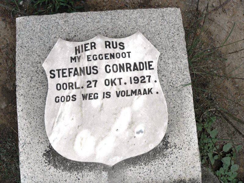 CONRADIE Stefanus -1927