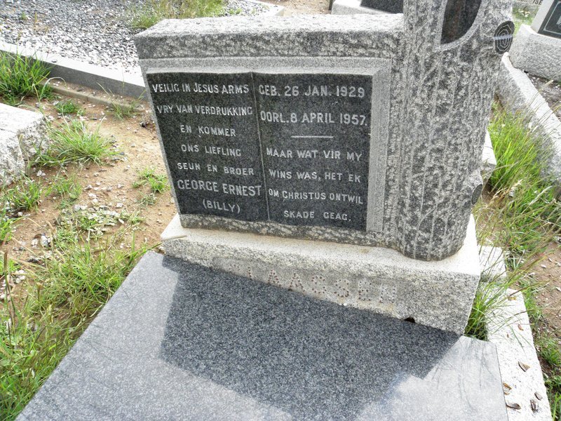 CLAASSEN George Ernest 1929-1957