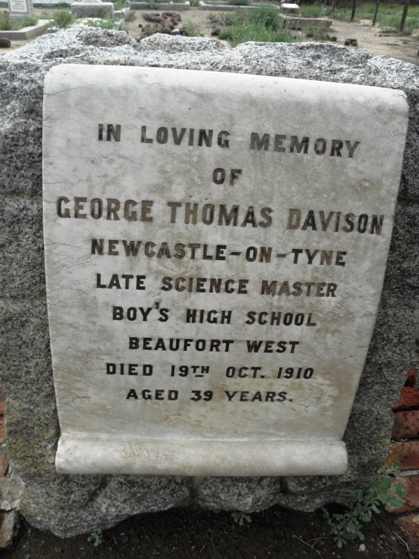 DAVISON George Thomas -1910