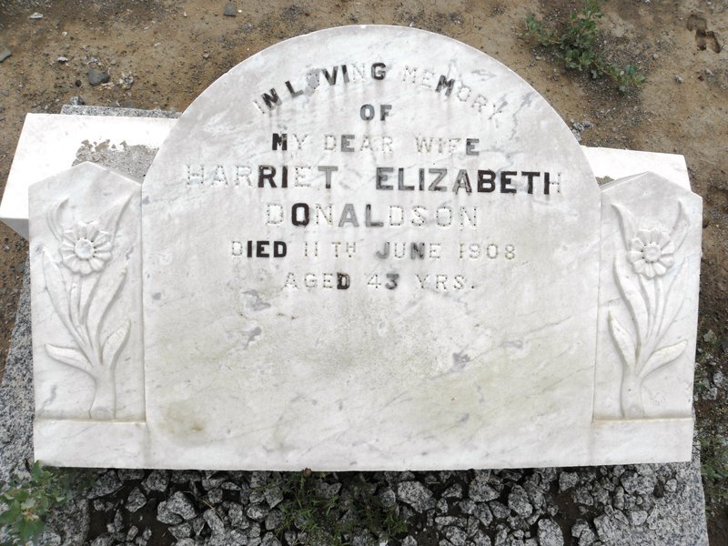 DONALDSON Harriet Elizabeth -1908