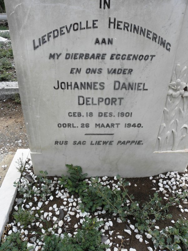 DELPORT Johannes Daniel 1901-1940