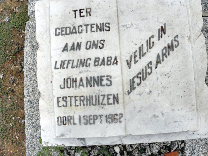 ESTERHUIZEN Johannes -1962