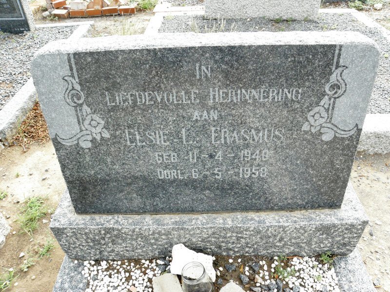ERASMUS Elsie L.  1940-1958