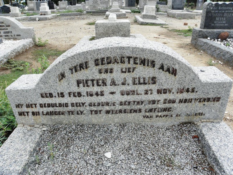 ELLIS Pieter A.J. 1945-1945