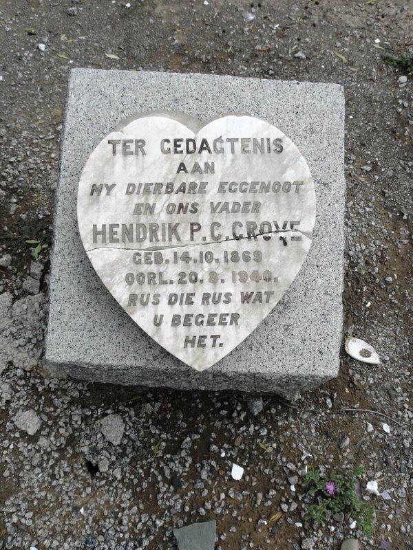 GROVE Hendrik P.C.  1869-1940