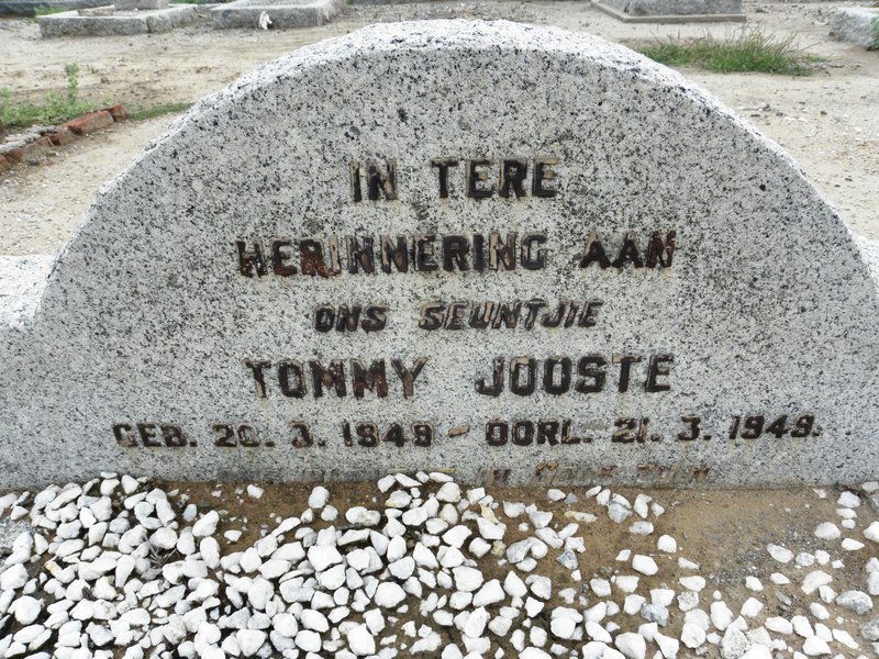 JOOSTE Tommy 1949-1949
