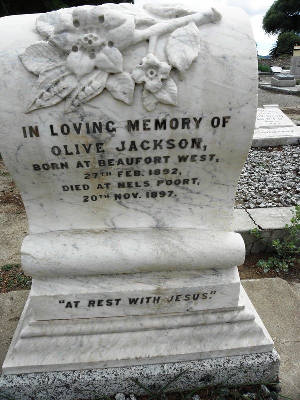 JACKSON Olive 1892-1897