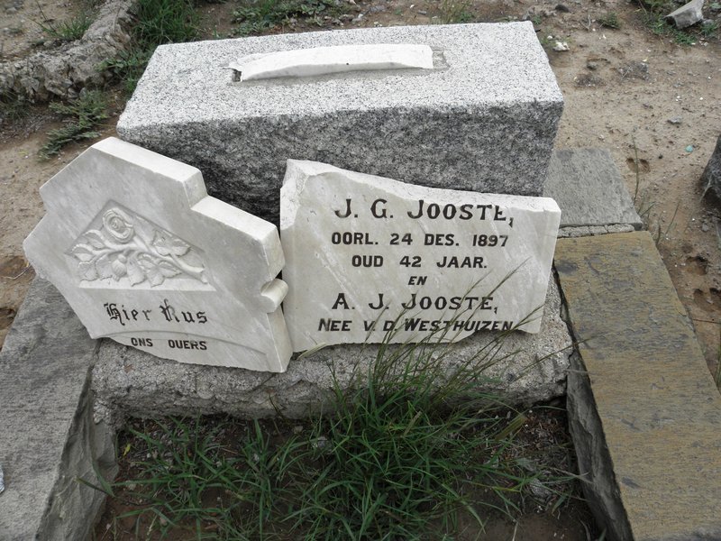 JOOSTE J.G. -1897 &amp; A.J. V.D.WESTHUIZEN