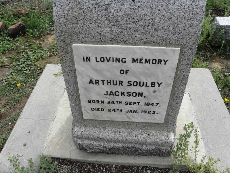 JACKSON Arthur Soulby 1847-1925
