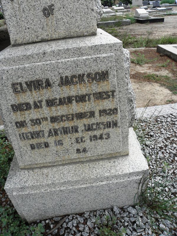 JACKSON Henry Arthur -1943 &amp; Elvira -1920