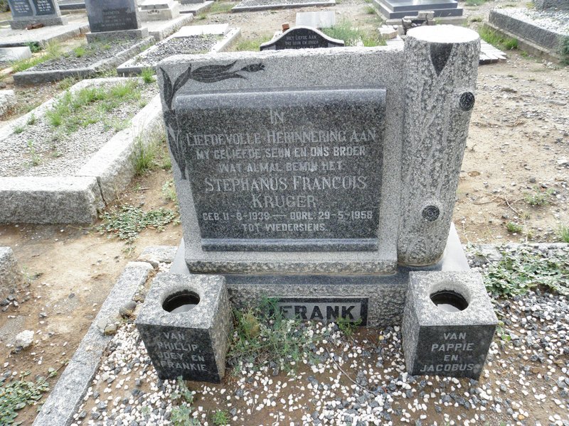 KRUGER Stephanus Francois 1938-1958