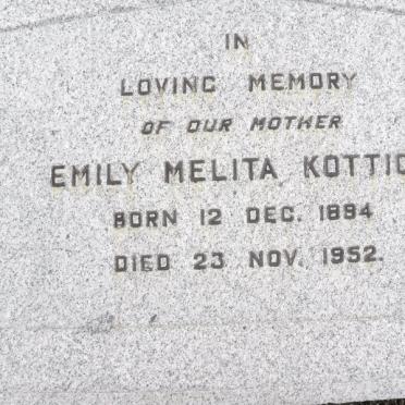 KOTTICH Emily Meltita 1894-1952