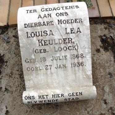 KEULDER Louisa Lea nee LOOCK 1868-1936