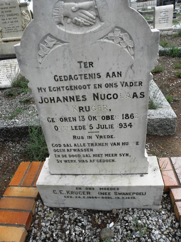 KRUGER Johannes Nucolaas 1862-1934 &amp; C.E. SWANEPOEL 1864-1938