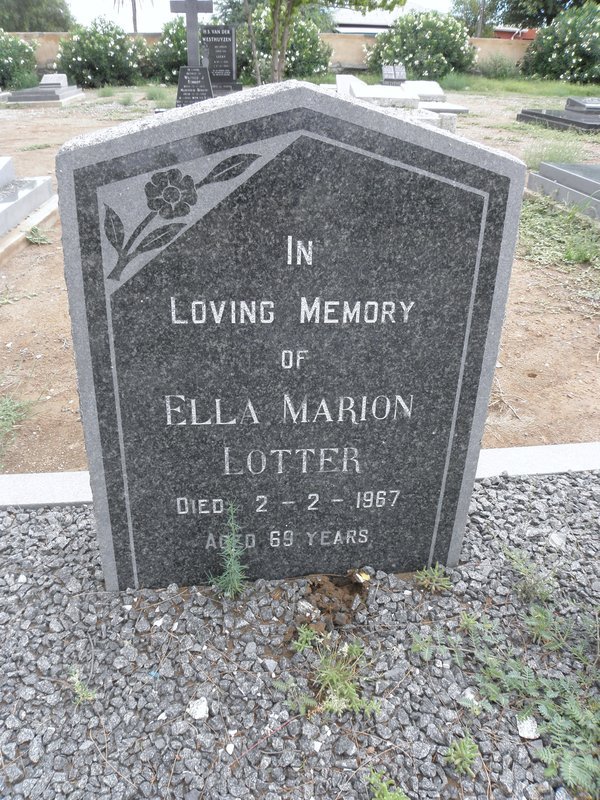 LOTTER Ella Marion -1967