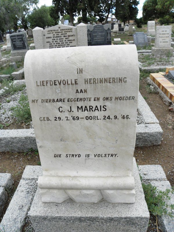 MARAIS C.J. 1869-1946