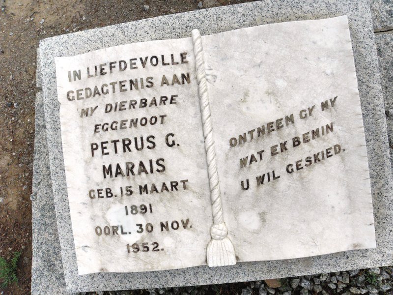 MARAIS Petrus G. 1891-1952