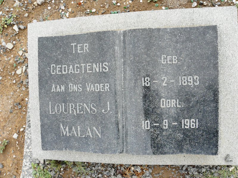 MALAN Lourens J. 1893-1961