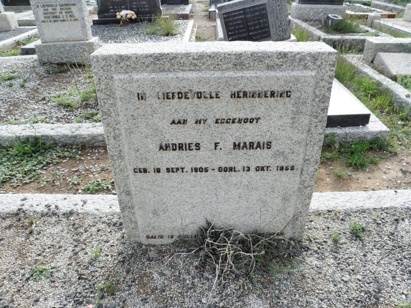 MARAIS Andries F. 1905-1958