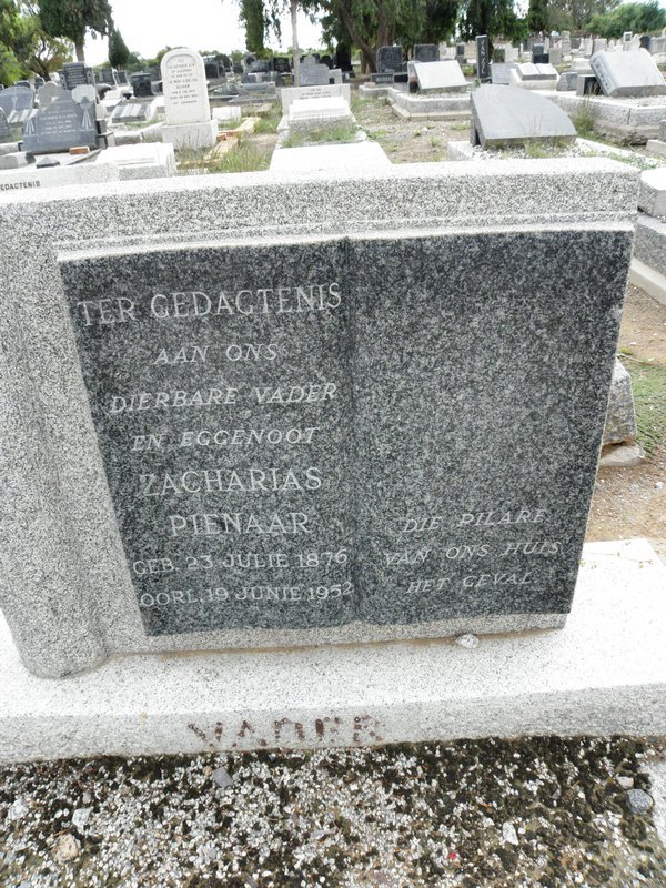 PIENAAR Zacharias 1876-1952