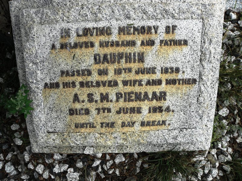 PIENAAR Dauphin -1939 &amp; A.S.M. -1954