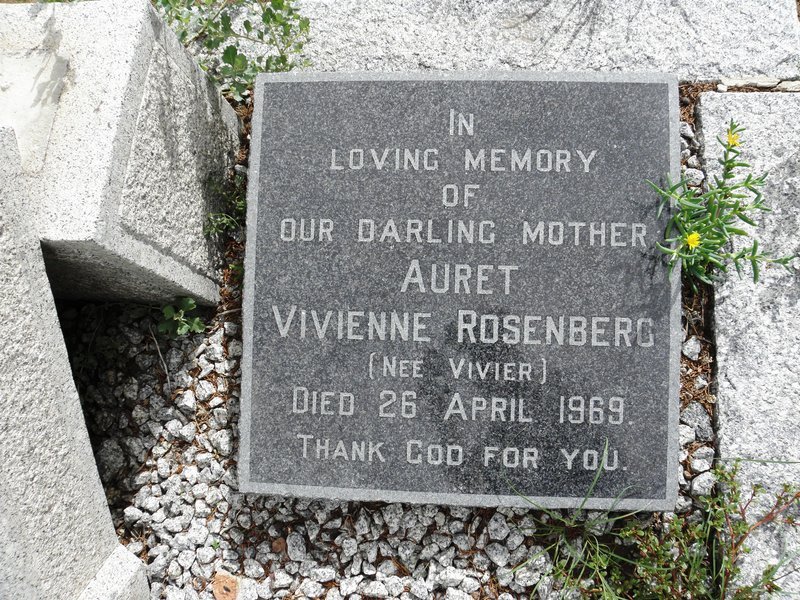 ROSENBERG Auret Vivienne nee VIVIER -1969
