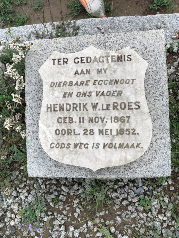ROES Hendrik W., le 1867-1952