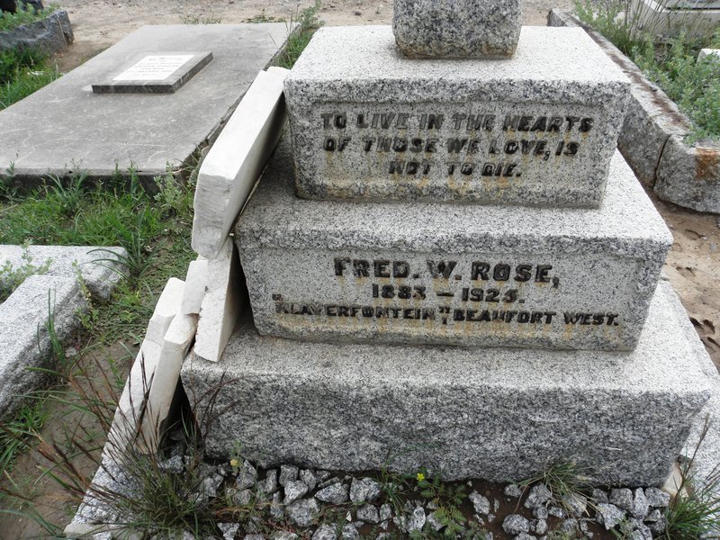 ROSE Fred. W. 1883-1925