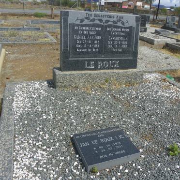 ROUX Gabriel J., le 1882-1959 &amp; Emmerentia E. 1893-1986 :: ROUX J.C., le 1928-2015