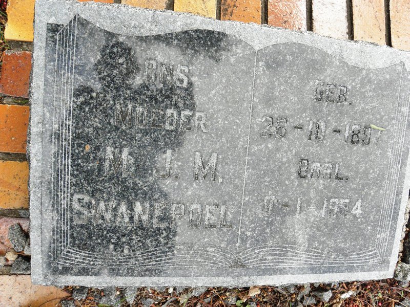 SWANEPOEL M.J.M. 1897-1954