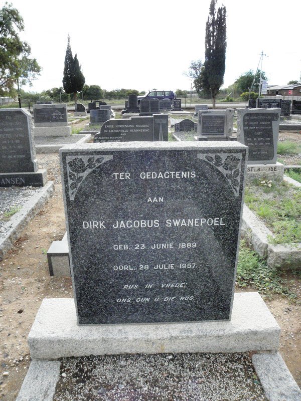 SWANEPOEL Dirk Jacobus 1889-1957