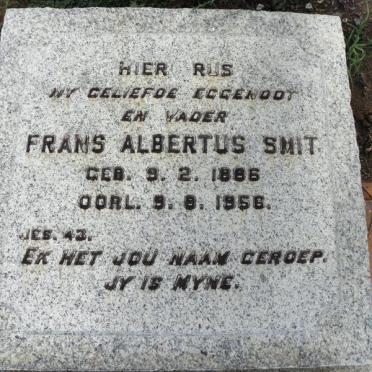 SMIT Frans Albertus 1886-1956